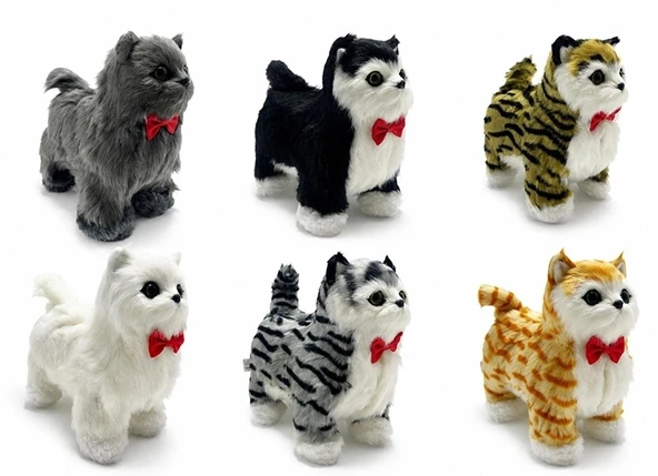 Sesli Hareketli Yürüyen Peluş Kedi Alk3389 ürün görseli 1
