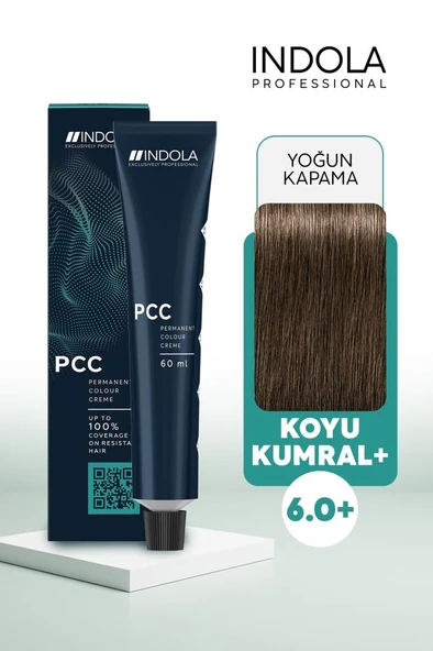 Indola PCC 6.0+ Yoğun Koyu Kumral 60 ml Saç Boyası ürün görseli 1