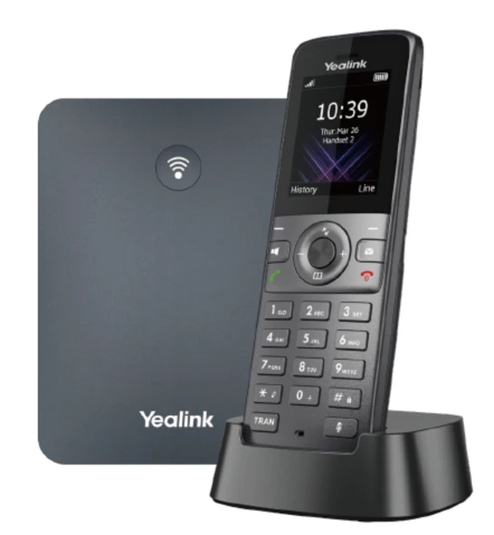 Yealink W74P (W70B Baz İstasyonu ve W74H DECT Telefonu) Kablosuz SIP IP Telefon Sistemi ürün görseli 1