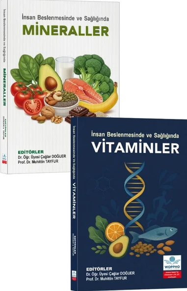 İnsan Beslenmesinde ve Sağlığında Vitaminler ve Mineraller Seti ürün görseli 1
