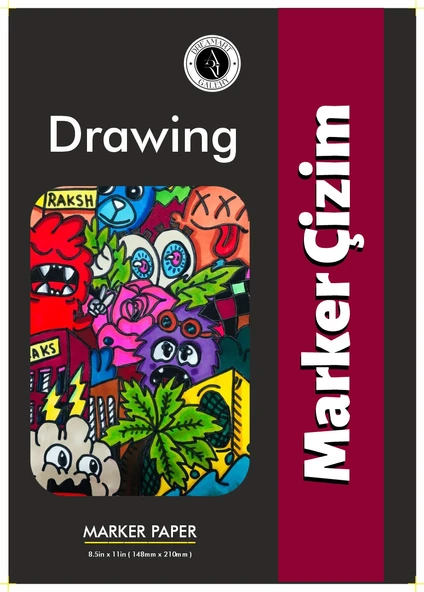 DreamArt Galery Marker Çizim, A5 Boyut, Çizim defteri ürün görseli 1
