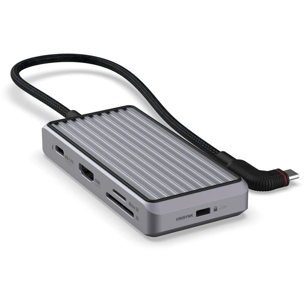 Unisynk 8 Bağlantı Noktalı USB-C Hub – ACUYKUNI10386 ürün görseli 1