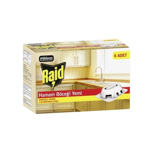 Raid Hamam Böceği Yemi 6’lı ürün görseli 1
