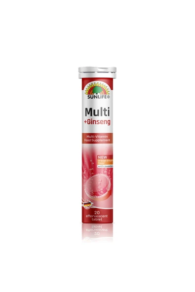 Sunlife Multi +Ginseng Multivitamin (20 Tablet) ürün görseli 1