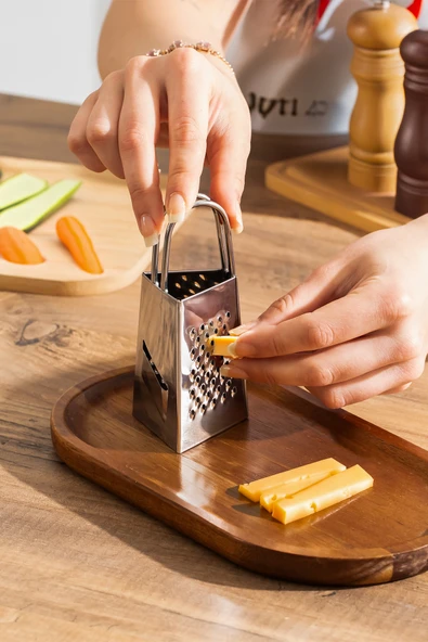 Porsima 4513 Paslanmaz Çelik Çok Amaçlı El Rendesi - Sarımsak Rendesi 12cm ürün görseli 1