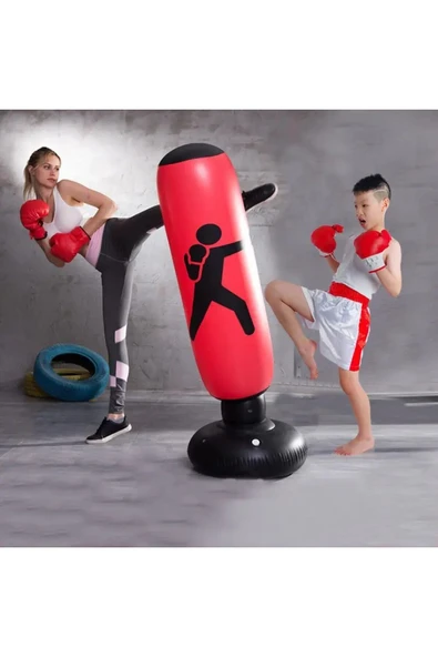 Şişme Boks Torbası 160 cm Kırmızı ürün görseli 1