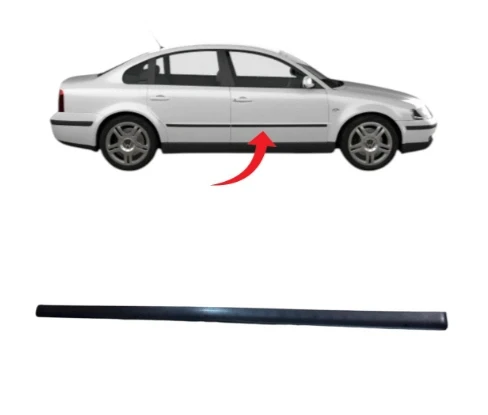 Passat B5 Kapı Çıtası Ön Sağ Saten Siyah 1997-2000 3B0853516 B41 ürün görseli 1