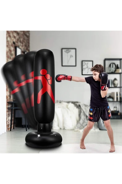 Denimstar Şişme Boks Torbası 160 Cm Karate Desen ürün görseli 1