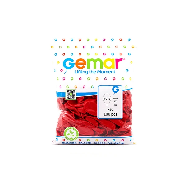 İÇ MEKAN - KIRMIZI BALON 10 INC - 26CM - 100PCS (5224) ürün görseli 1