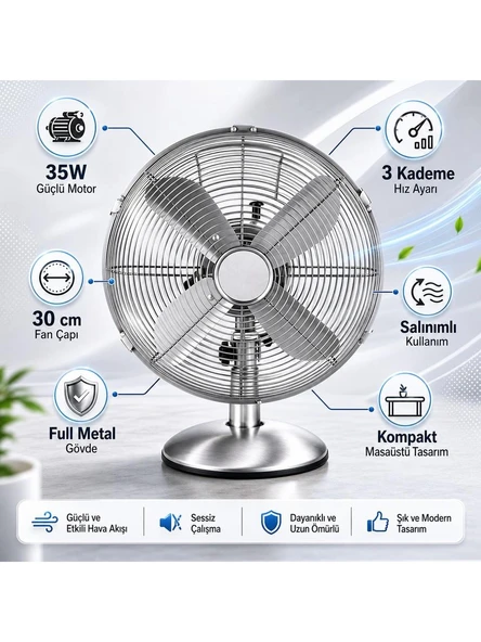 MASA VANTILATOR 7626 KIWI - Resim 4