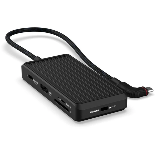 Unisynk 8 Bağlantı Noktalı USB-C Hub – ACUYKUNI10385 ürün görseli 1