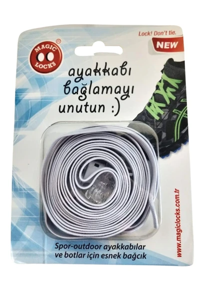 Magic Locks Akıllı Bağcık Yassı - Resim 2