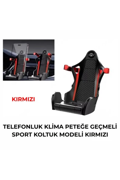 TELEFONLUK KLİMA PETEĞE GEÇMELİ SPORT KOLTUK MODELİ KIRMIZI ürün görseli 1