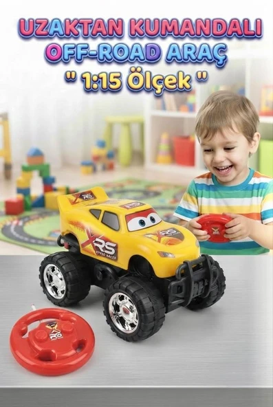 RS Speed Racer Uzaktan Kumandalı 27 MHz 2 Fonksiyonlu Off-Road 4x4 Araba - 1:15 Ölçekli Arazi Aracı ürün görseli 1