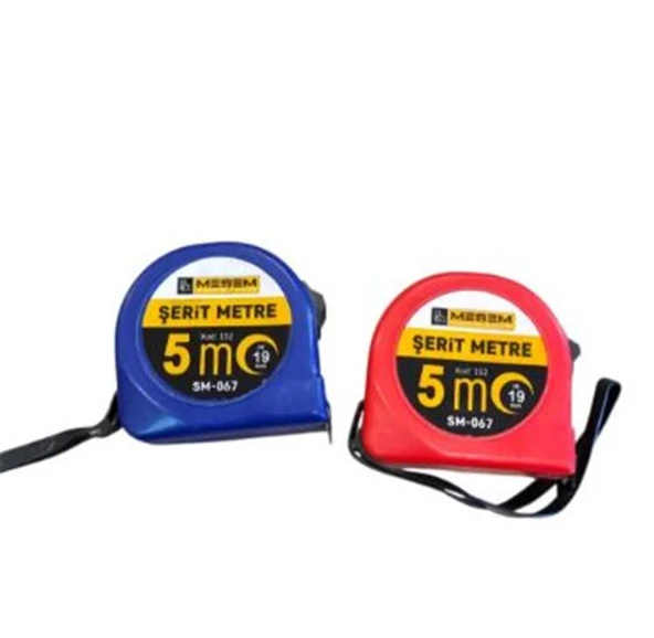 Meşem Çelik Şerit Metre 5x19 Mm Sm-067 151(dz-12) ürün görseli 1