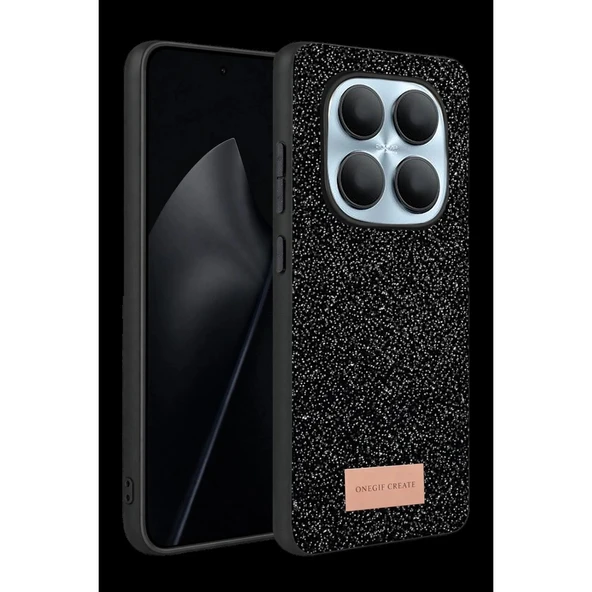 Onegif Xiaomi Redmi Note 15 4g Bright Simli Kapak - Siyah ürün görseli 1