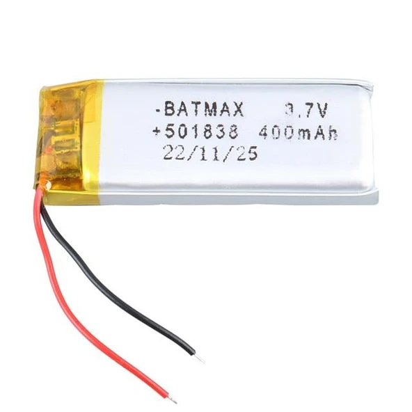 Powermaster 501838 3.7 Volt 400 mAh Lityum Polimer Pil ürün görseli 1