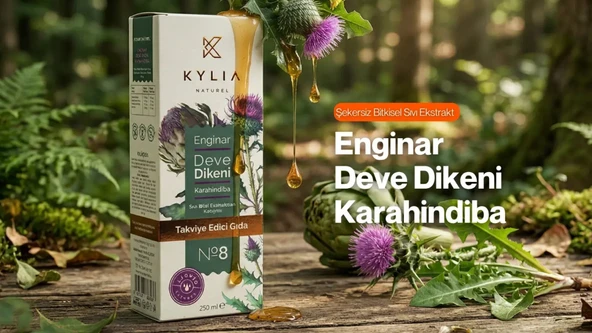 Enginar Deve Dikeni Karahindiba Şekersiz Bitkisel Sıvı Ekstraktı ürün görseli 1