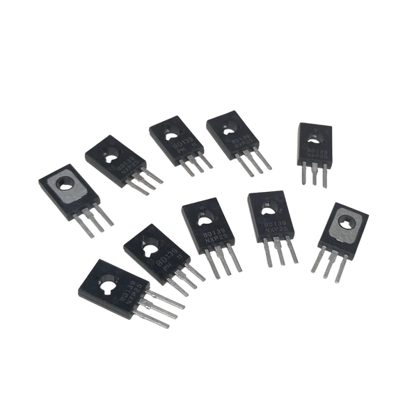 10 Adet BD139 Transistör Kısa Bacak 7mm 1.5A 80V NPN BJT TO126 Kılıf ürün görseli 1