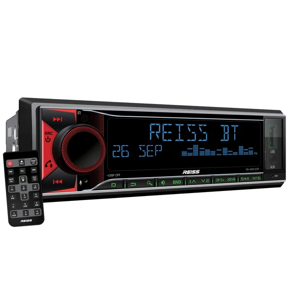 Reiss Audio RS-MX81DSP App Control+Usb+Dsp+Bluetooth+Multicolor+FM+Aux+4x50 Watt Oto Teyp ürün görseli 1