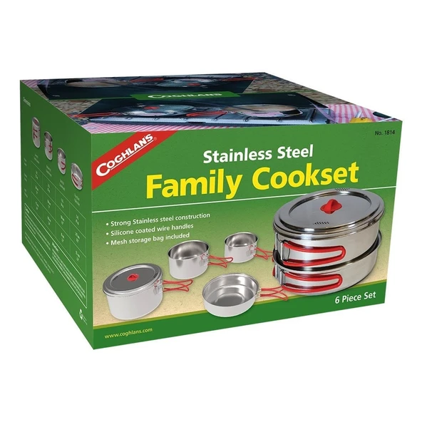 Coghlans Paslanmaz Çelik Yemek Seti - XL - Resim 6