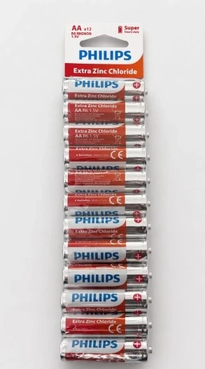 Philips Extra Zinc Chloride 1.5V Aa Kalem Pil - R6L12TF/10 - 12'li Paket ürün görseli 1