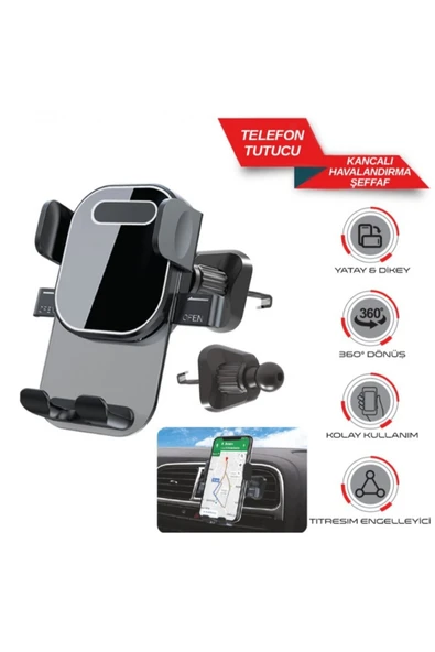 TELEFONLUK KLİMA PETEĞE GEÇMELİ ŞEFFAF 360 DERECE DÖNEBİLEN ürün görseli 1