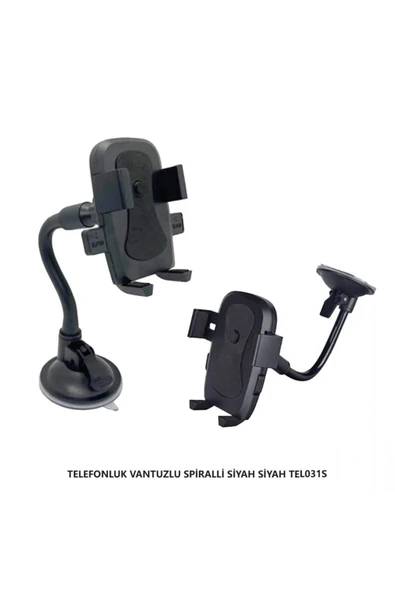 TELEFONLUK VANTUZLU SPİRALLİ SİYAH SİYAH ürün görseli 1