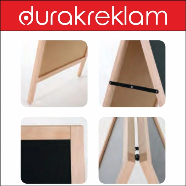 Ahşap kara tahta ayaklı İÇ MEKAN - Resim 3