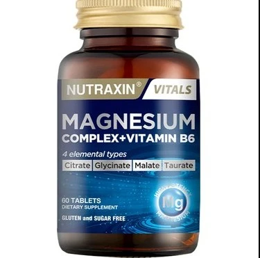 Nutraxin Magnesium Complex Vitamin B6 60 Tablet - Kutusuz ürün görseli 1