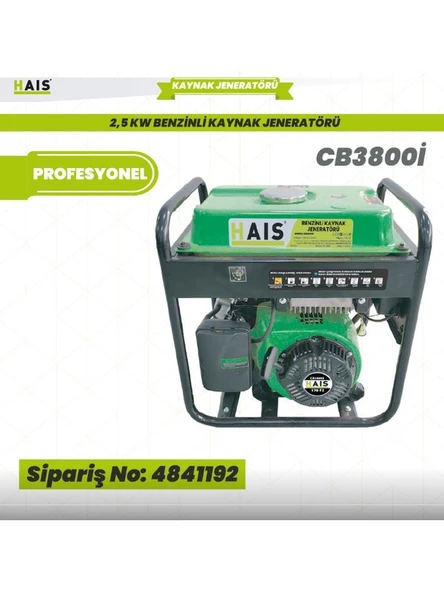 Jeneratör Benzinli Kaynak 2Kw Cb3800İ Hais ürün görseli 1