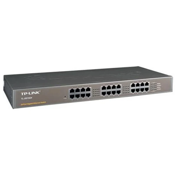 Tp-Link TL-SG1024D 24 Port 10-100-1000 Mbps Switch Çelik Kasa Rack Mount ürün görseli 1