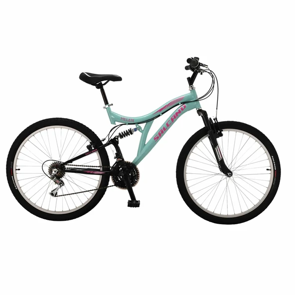 Salcano Helen 24 Jant V-Fren Mint Yeşili Pembe Dağ Bisikleti 14 Kadro ürün görseli 1