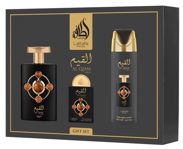 Lattafa Prıde Al Qıam Gold Gift Set - Resim 2