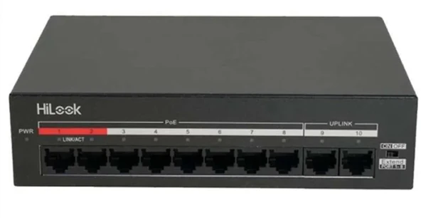 Hilook NS-0110MP-60 8 Port PoE, 60W, +2 Port Megabit Uplink Switch ürün görseli 1