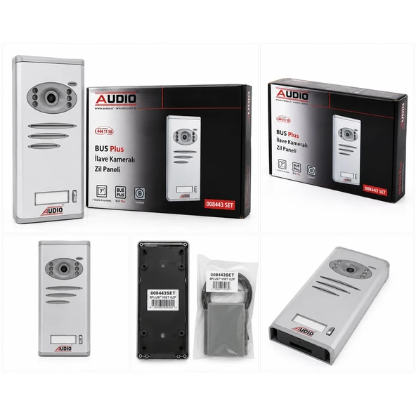 Audio 008443 Set Bus Plus İlave Kameralı Zil Paneli Görüntülü Diafon ürün görseli 1