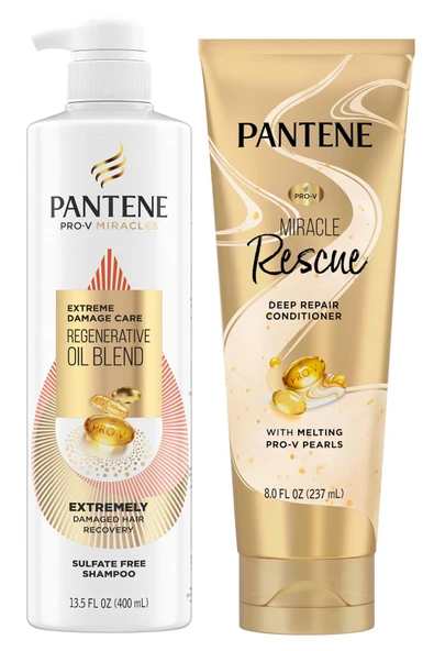 Pantene The Regenerative Oil Blend Onarıcı Şampuan ve Saç Kremi Seti ürün görseli 1