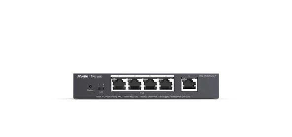 Ruijie-Reyee RG-ES205GC-P  4Port POE+ 10-100-1000 Mbps+1 Port 10-100-1000 Mbps Gb Yönetilebilir 54W ürün görseli 1