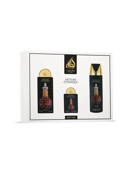 Lattafa Prıde Artısan Ethnıque Gift Set  Edp 100 ML - Edp 20 ML - Parf.Spray 200 ML ürün görseli 1