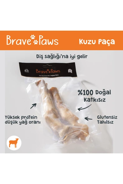 Kurutulmuş Kuzu Ayak %100 Doğal Köpek Ödül Maması 2 Adet ürün görseli 1