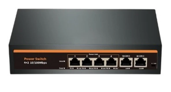 Nova NVC-INTSF0420FB2L 24V INTERCOM 4+2 PORT POE SWITCH (10-100) ürün görseli 1