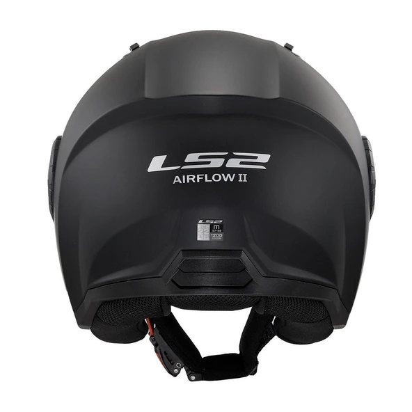 ÇENESİZ KASK LS2 AIRFLOW 2 MAT SİYAH ORJİNAL M - Resim 2