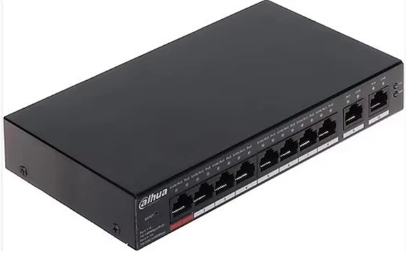 Dahua CS4010-8ET-60 8FE PoE Port (60W) 2GE Uplink Cloud Managed Desktop Switch ürün görseli 1