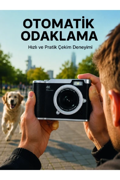 Taşınabilir Dijital Fotoğraf Makinesi LED Flaş ve 18X Dijital Zoom ürün görseli 1