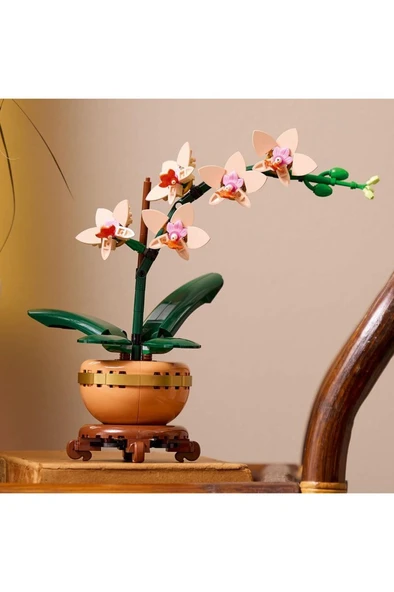 LEGO ® Botanicals Mini Orkide 10343 - Yetişkinler için Dekoratif Çiçek Yapım Seti (274 Parça) ürün görseli 1