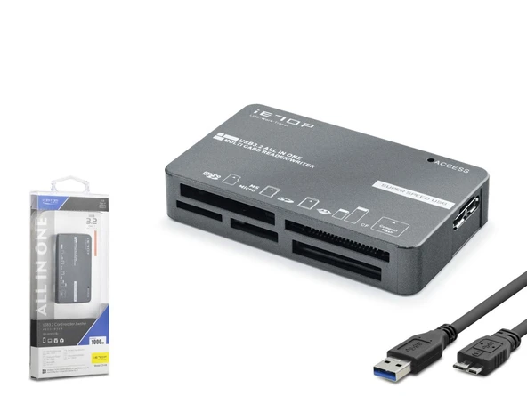 Usb 3.2 Gen1 All İn One Kart Okuyucu Cf Sd Microsd Ms Xd 5 Gbps C308 ürün görseli 1