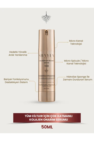 Micro Kanal Teknolojisi™ Collagen Micro Shot Serum 100 - Spikül Teknolojisi Centella - Hydrolyzed Collagen Niacinamide Ceramide NP 50 ml ürün görseli 1