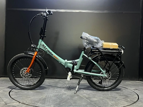 Strada E-Rapido 20 Jant Folding Elektrikli Bisiklet (YEŞİL) ürün görseli 1