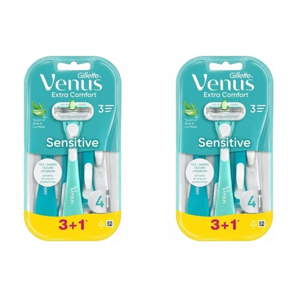 Gilette Venüs Tıraş Bıçağı Sensitive 4 'lü 2 Paket ürün görseli 1