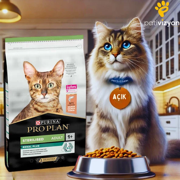 Pro Plan Sterilised Somonlu Kısırlaştırılmış Yetişkin Kedi Maması 4 Kg Açık ürün görseli 1